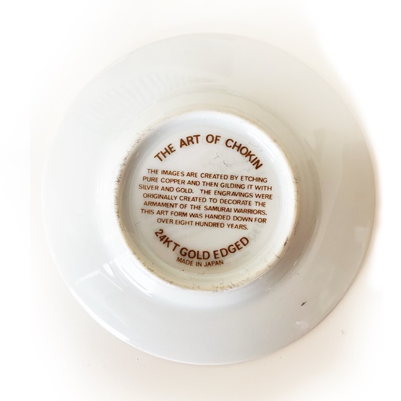 24 Karat Gold Edged The Art of Chokin Collectible Plate - Picture 2 of 2